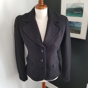 Nicole Miller jersey knit black blazer